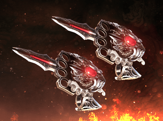 Bladed Knuckles-Infernal Dragon
